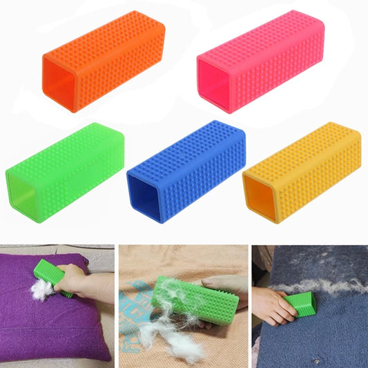 Silicone Pet Hair Remover Pet Cat Dog Fur Grooming Home Furniture Carpet Clothe Sofa Cleaner Brush Cat Massage Clean Hair Brush