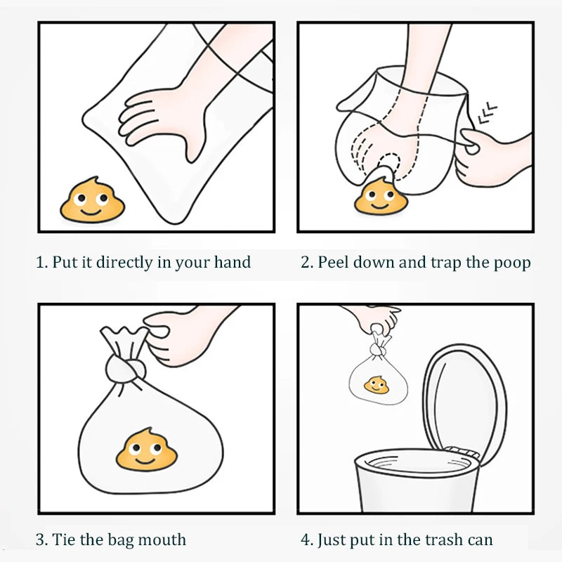 KOMMILIFE 10 Rolls Dog Poop Bag Biodegradable 20Pcs a Roll Pet Waste Bag for Dogs Outdoor Dog Poop Scooper Dispenser Garbage Bag