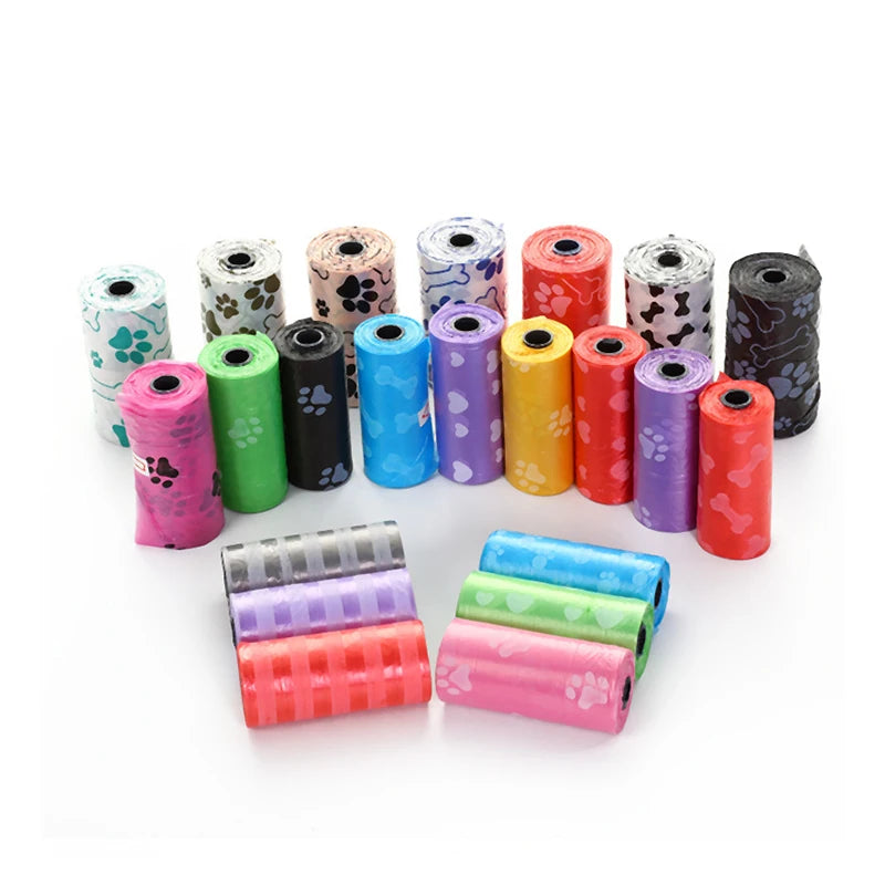 KOMMILIFE 10 Rolls Dog Poop Bag Biodegradable 20Pcs a Roll Pet Waste Bag for Dogs Outdoor Dog Poop Scooper Dispenser Garbage Bag