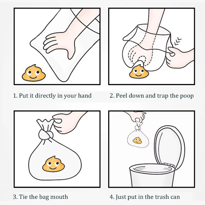 KOMMILIFE 2 Rolls Dog Poop Bag 20Pcs/Roll Degradable Pet Dog Poop Bags Pet Waste Poop Bags Outdoor Pet Litter Poop Bag for Dogs
